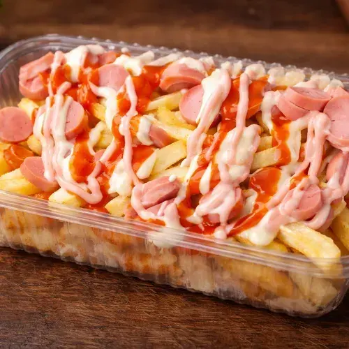Bandeja de salchipapas